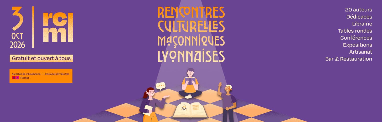 Salon livre maçonnique lyonnais RCML 2026 Salon livre maçonnique lyonnais RCML 2026